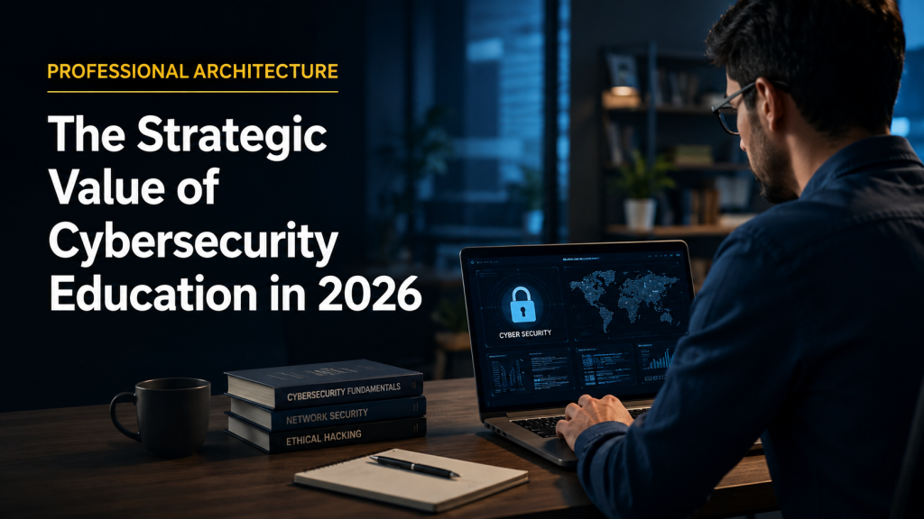 A digital representation of a secure network infrastructure with glowing protective barriers, symbolizing the essential role of cybersecurity professionals in 2026.