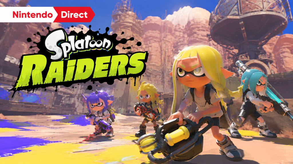 Nintendo Announces Dedicated ‘Splatoon Raiders’ Direct for Switch 2 Logo and promotional art for the upcoming single-player survival game, Splatoon Raiders.